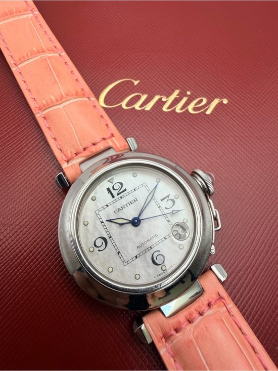 Cartier Accessories - Cartier Pink Mother of Pearl Dial Automatic Pasha Watch